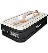 YITAHOME Double Size Air Bed, Inflatable Air Mattress with Built-in Pump - 90s Quick Self-Inflati...