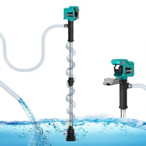 720GPH Cordless Stick Drum Pump w/Water Hose Kit for Home
