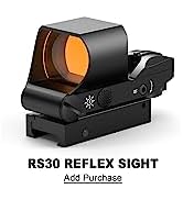 Feyachi Red Dot Sight Red and Green 4 Reticle Airsoft Sight Reflex Sight Airsoft Red Dot Sight wi...