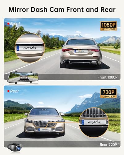10'' Rear View Mirror Full Touch Screen Camera