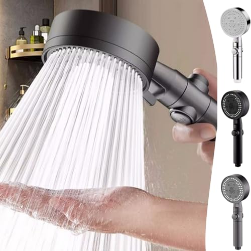 8 Spray Modes Handheld Shower Bath Supplies for the Elderly Massager Handheld Hard Water Filter for Bathroom
