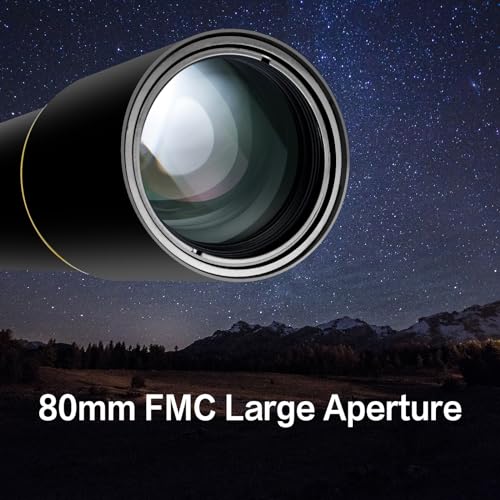 80mm Aperture 900mm Professional Refractor Telescope for Kids & Beginners
