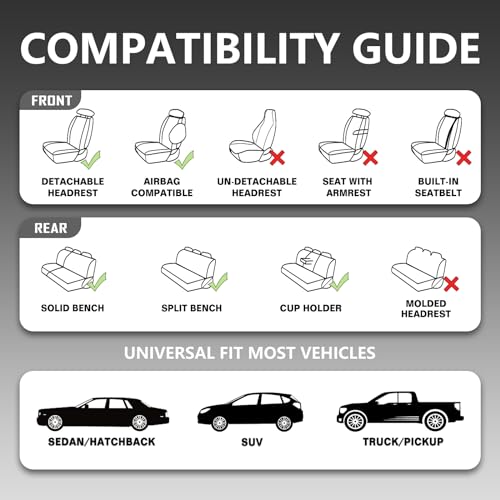Universal Luxury Automotive Car Seat Protector 2 Pack
