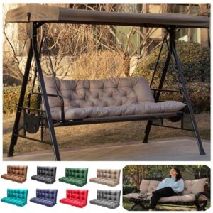 Outdoor Swing Replacement Cushions 3 Seater with Backrest