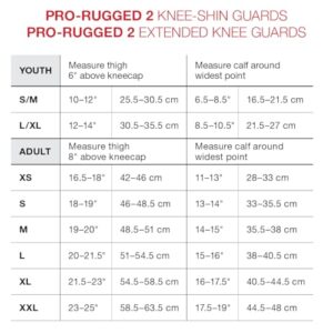 Skating & Snow Sports - Protective Knee & Shin Guards for Sports - Padded Compression Knee & Shin Guards - Black