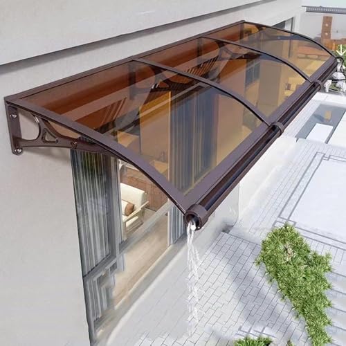 Dark Brown with Aluminum Bracket Polycarbonate Board 40 Inch x 120 Inch for Outside (40 Inch x 120 Inch