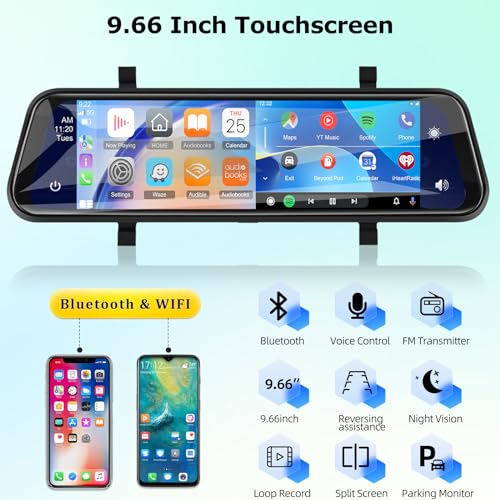 Night Vision + Backup Camera + 64GB TF Card