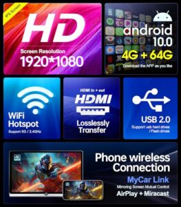 Support Phone Wireless mirroring Touch Screen