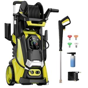 4 Nozzles and 500ml Foam Cannon Power Washer Cleaning for Patio 4700 PSI