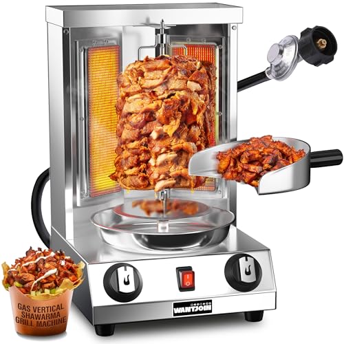 Gas Vertical Rotisserie with 2 Burners for Home