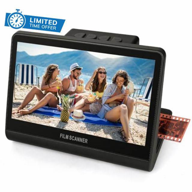 24 MP Film & Slide Scanner with 7 Inch LCD Screen