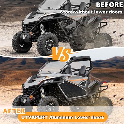 Black Lower Half Door Insert Panels for CFMOTO ZForce 950 Sportc / 950 H.O. E.X. / 950 H.O. 2020-2024 Accessories
