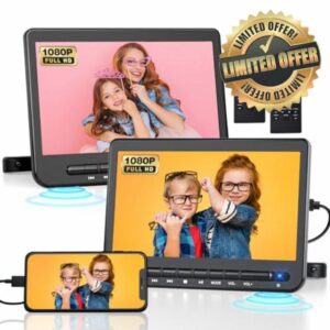 DESOBRY 10.5" Portable DVD Player for Car