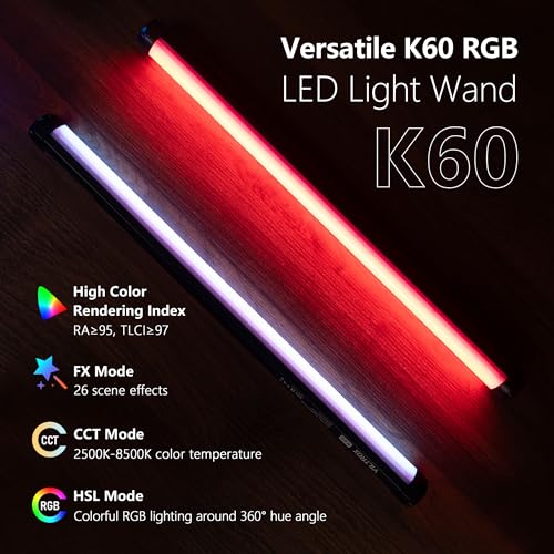 Handheld 360° RGB Tube Light Wand for Photography