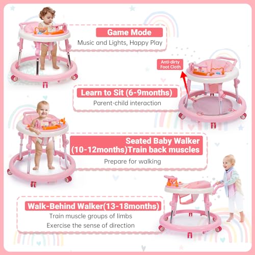 Baby Walker with Wheels Portable