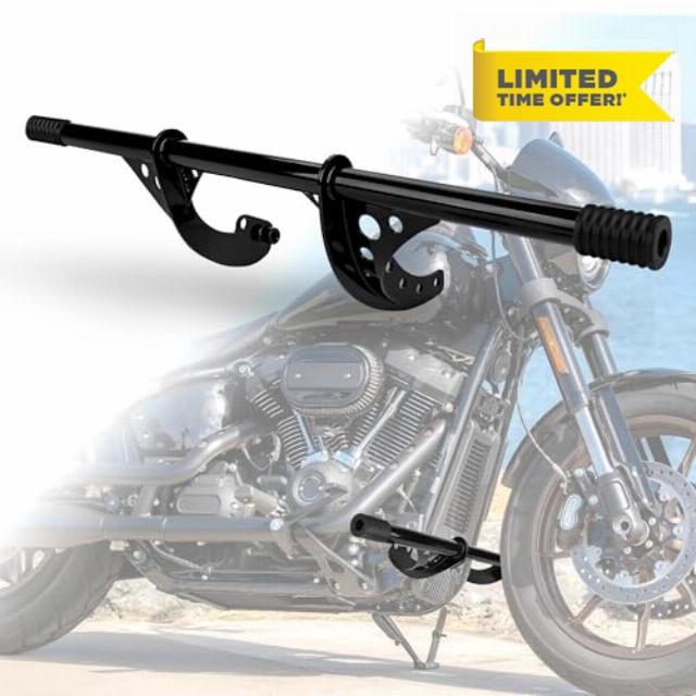 Hutexico Motorcycle Highway Footpeg Engine Guard Crash Bar fits for Harley Davidson Softail Street bob