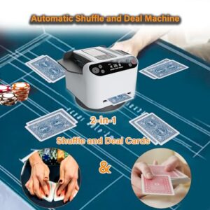 2 in 1 Automatic Poker Card Shuffler and Dealer