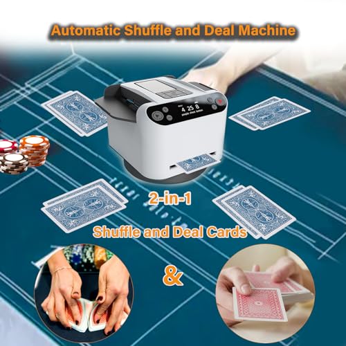 2 in 1 Automatic Poker Card Shuffler and Dealer