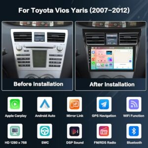 9'' HD Touch Screen with Wireless CarPlay & Android Auto