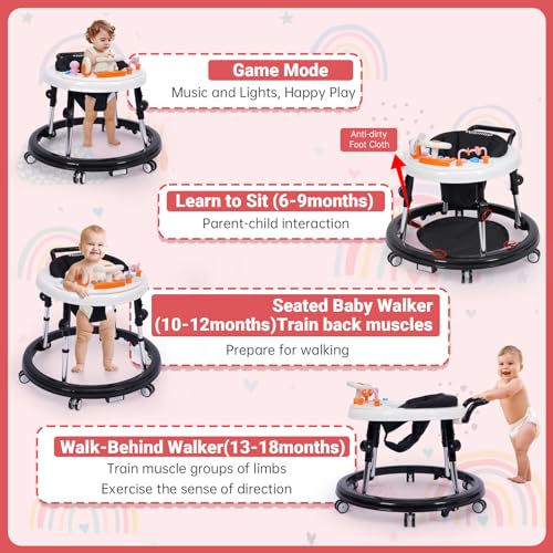 Baby Walker with Wheels Portable