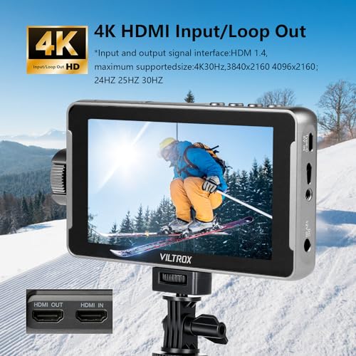 4K HDMI 5.5 Inch DSLR Camera Monitor 1920X1080 4K HDMI Input Output 3D Lut Video Peaking Focus Assist Monitor with Sunshade Hood