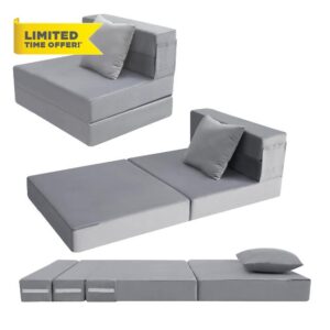 MeMoreCool Foldable Futon Chair Bed Sleeper for Adults