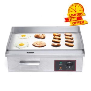 BBISYS Electric Countertop Flat Top Griddle