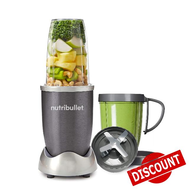 Magic Bullet NutriBullet 600W 8 Pieces Smoothie Blender - Grey - NBR0802