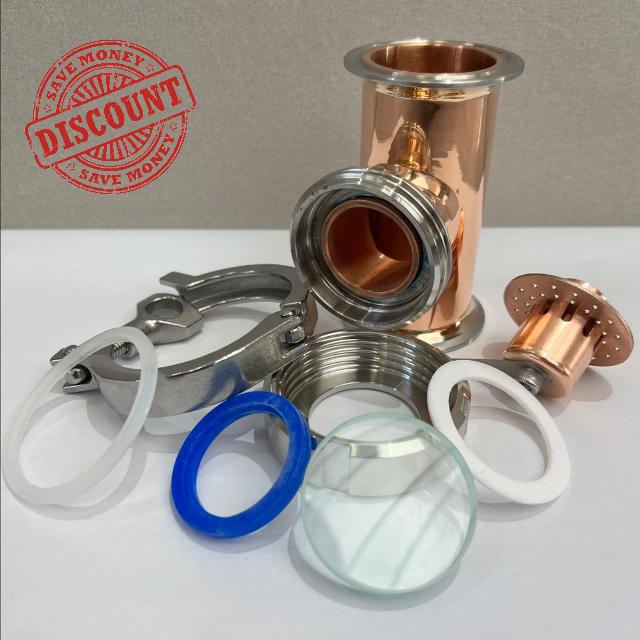 HOOLOO 2" Copper Distillation Column Kit