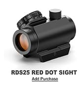 Feyachi RDS-25 Red Dot Sight 4 MOA Micro Red Dot Gun Sight Rifle Scope with 1 inch Riser Mount