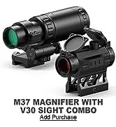 Feyachi M37 1.5X - 5X Red Dot Magnifier with RS-30 Reflex Sight Combo Kit, Multiple Reticle Syste...