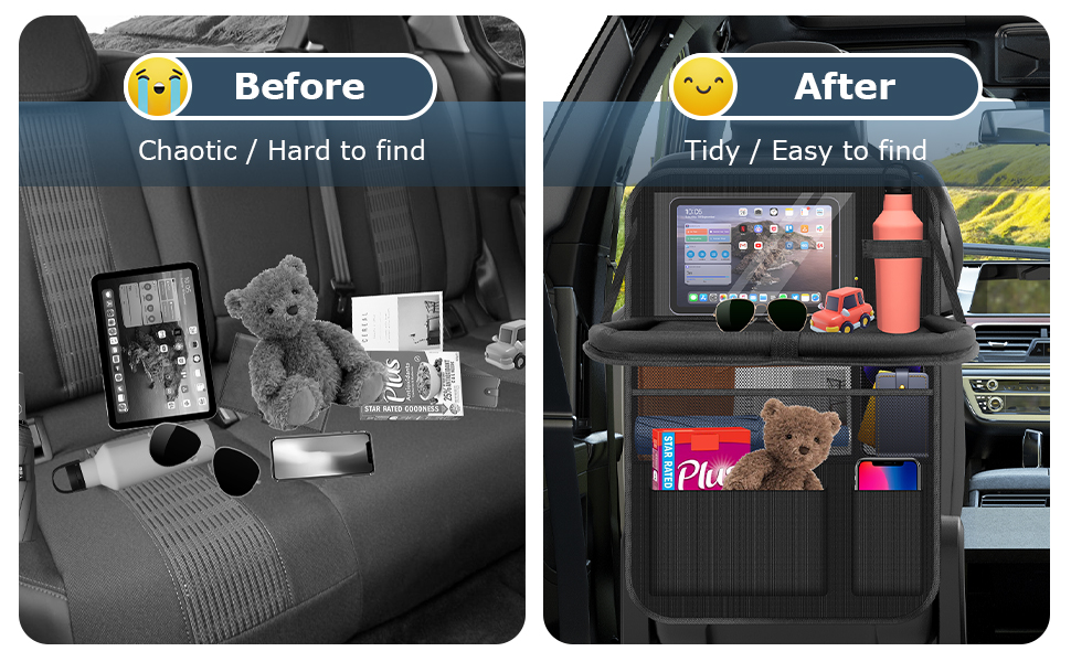 car seat organiser