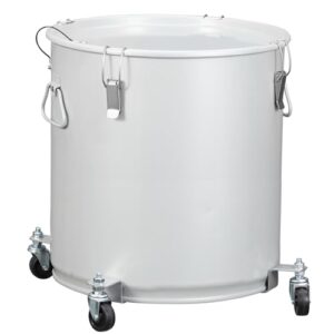 Coated Carbon Steel Oil Filter Pot with Caster Base
