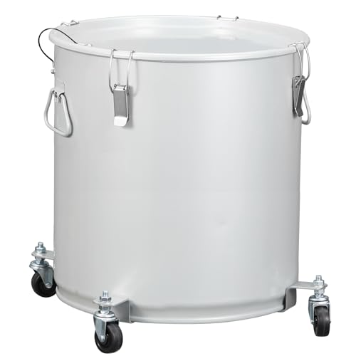 Coated Carbon Steel Oil Filter Pot with Caster Base