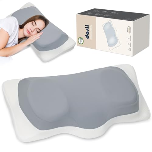 Odorless Memory Foam Pillow with Soft Cooling Pillowcase