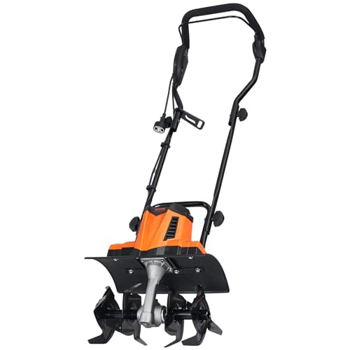 14" Tilling Width 3.94" Tilling Depth Corded Electric Tiller/Cultivator