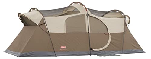Large Weatherproof Family Tent with Room Divider and Included Rainfly