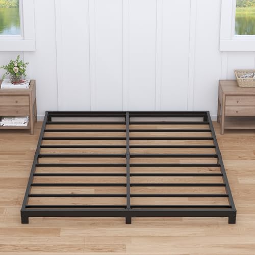 Full Size Metal Bed Frame No Box Spring Needed