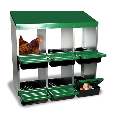 6 Compartments Chicken Egg Laying Nest Box for Hens