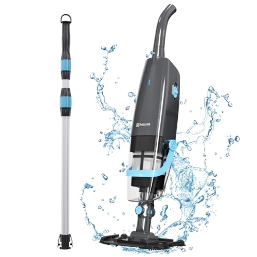 Rechargeable Pool Cleaner with Powerful Suction for Above Ground Pools