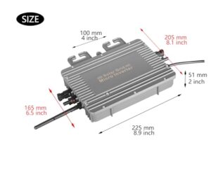 120/230V Automatic Identification for 2 Solar Panels (US Plug)