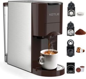 19 Bar 1450W Automatic Coffee Machines AC-513K(Brown)