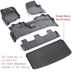 TPE All Weather Protection 3 Rows Car Floor Liners with Cargo Liner