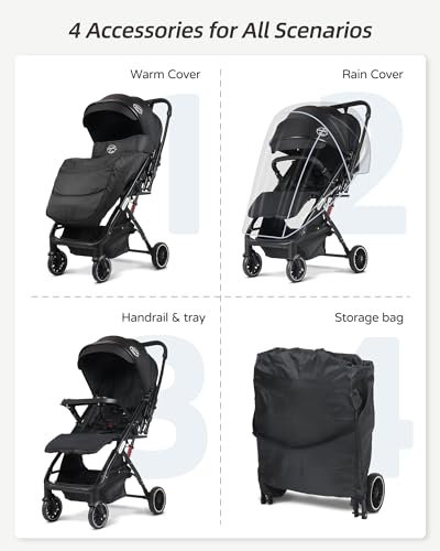 Lightweight Stroller w/Snack Tray