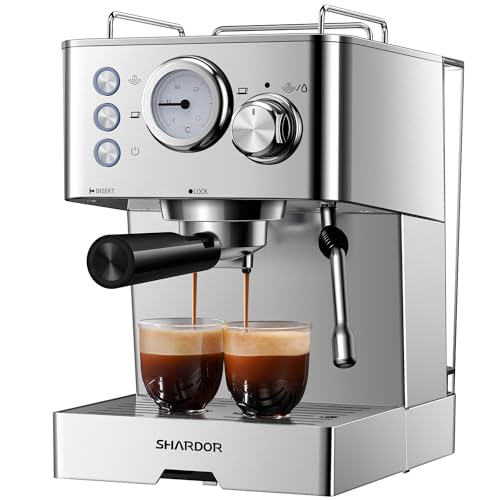 Professional Espresso Maker with Milk Frother
