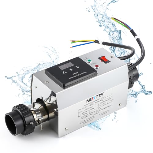 220V 3KW Hot Tub Spa Heaters Thermostat with LCD Display Internal Circulation System for Small Pool