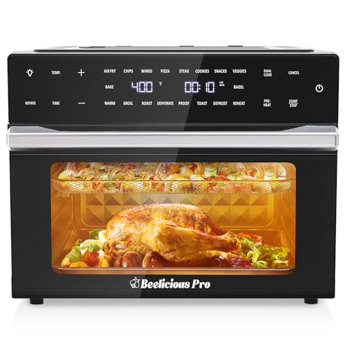 19-In-1 Air Fryer Toaster Oven Combo with Rotisserie and Dehydrator