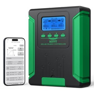 60 AMP DC Input Smart Solar Panel Controller W/ LCD Display Parameter Adjustable via APP for Battery