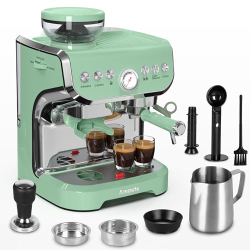15 Bar Espresso Machine with Steam Wand for Latte and Cappuccino