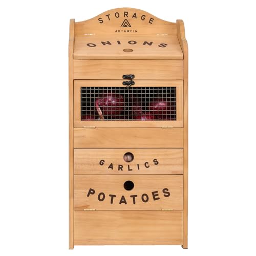Onion and 1 Garlic Drawer Vegetable Box for Kitchen Storage